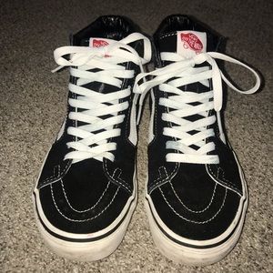 Old school black high top vans